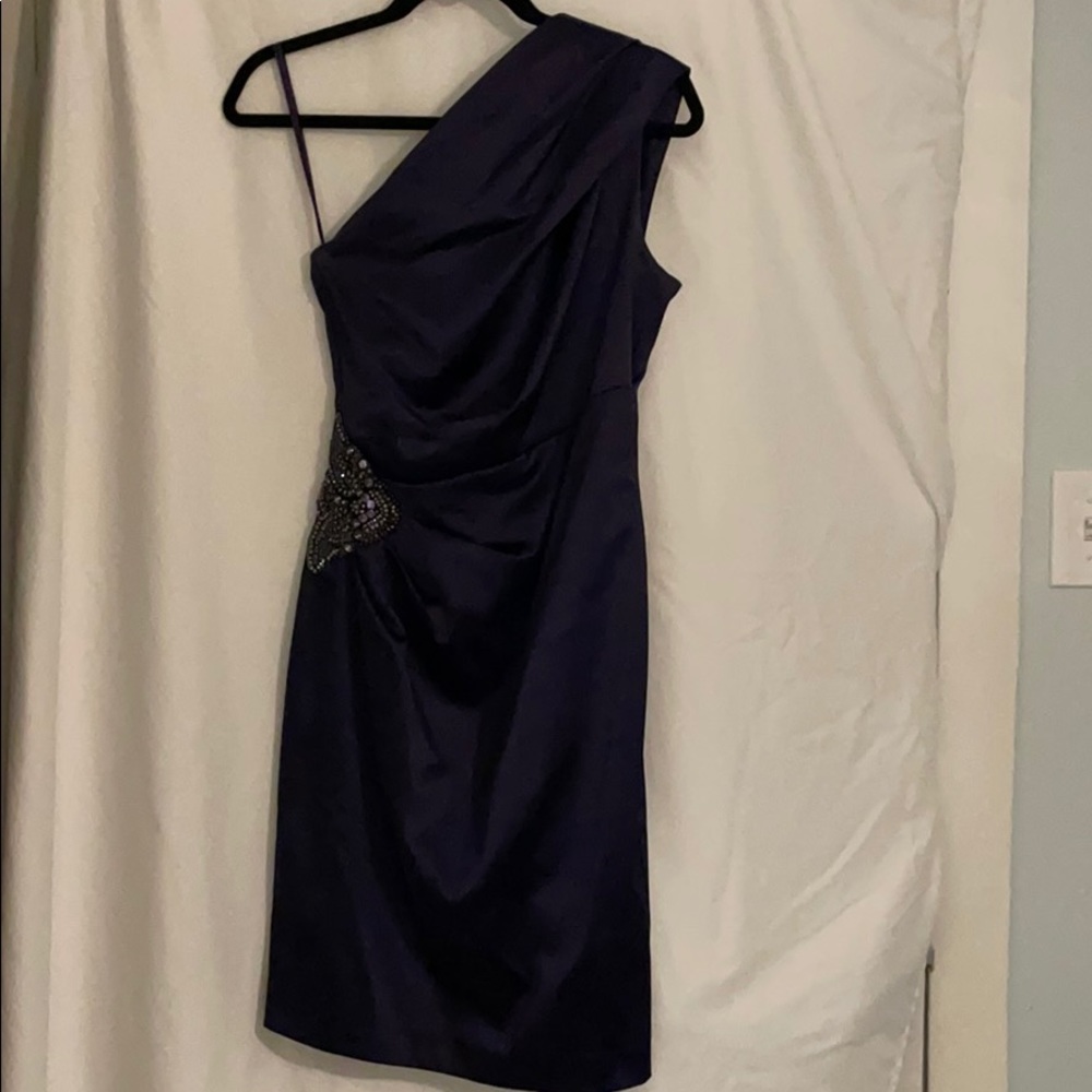 Dark purple party dress